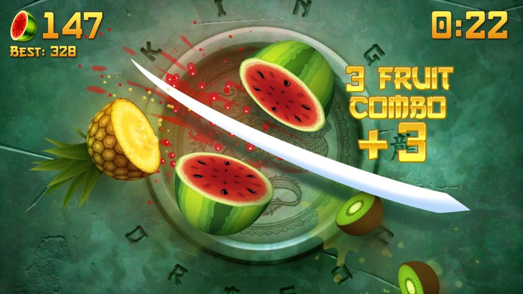 Fruit Ninja gameplay 1024x576