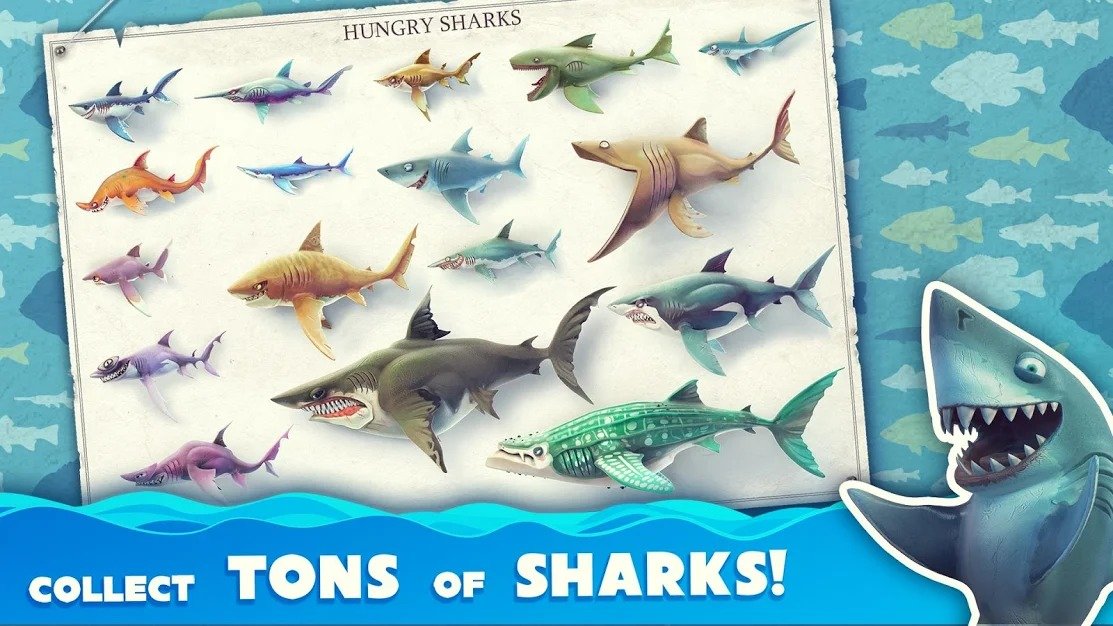 Hungry Shark World sharks