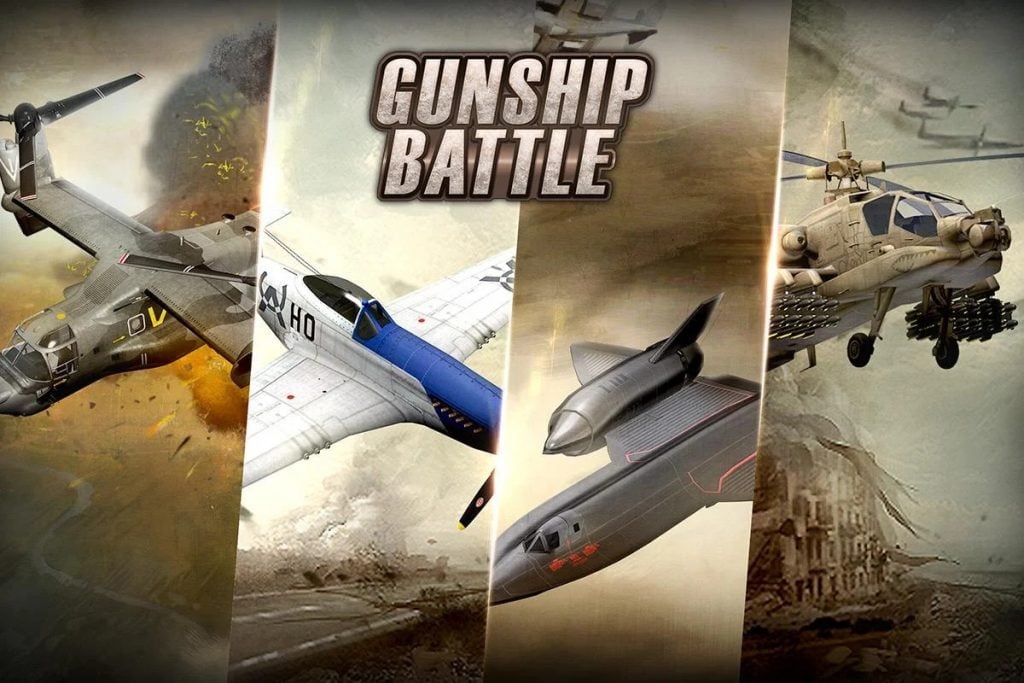 Gunship Battle Trực thăng 3D mod 1024x683